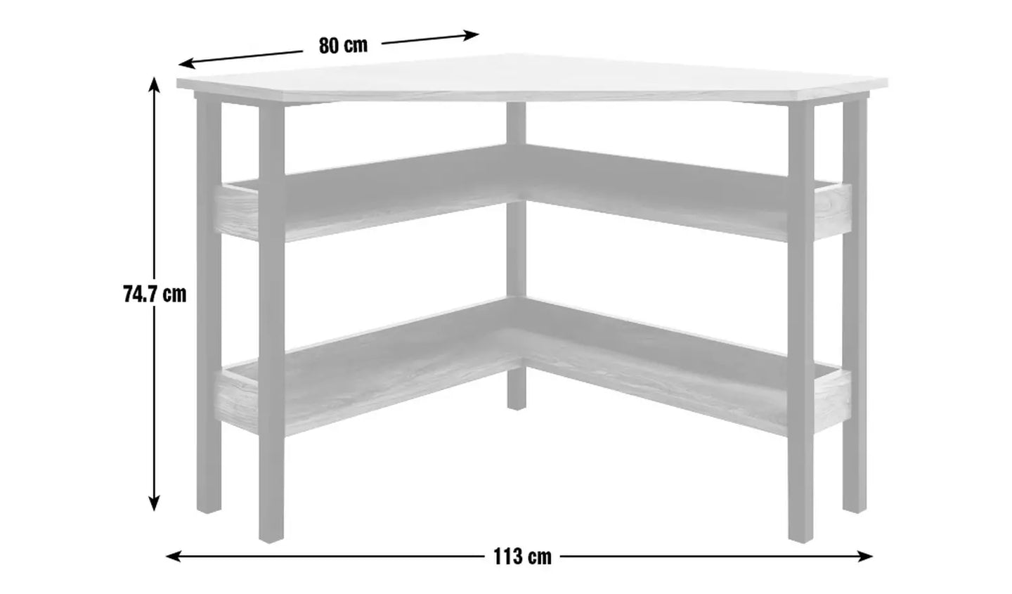 Assembled Habitat Nomad Corner Office Desk - Natural